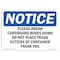 Signmission OSHA Notice Sign, 3.5" Height, Please Break Cardboard Boxes Down Do Not Sign, Landscape, 10PK OS-NS-D-35-L-17337-10PK - alternate 1